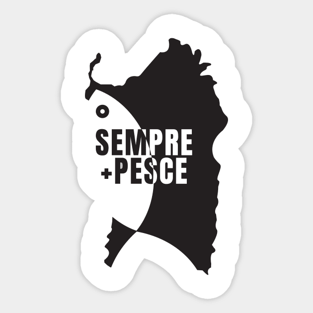 Sempre più Pesce Sticker by Stecra